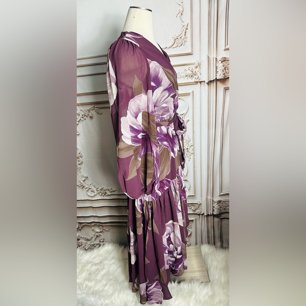 Chic Long Sleeve Floral Maxi Dress - Picture 7 of 9